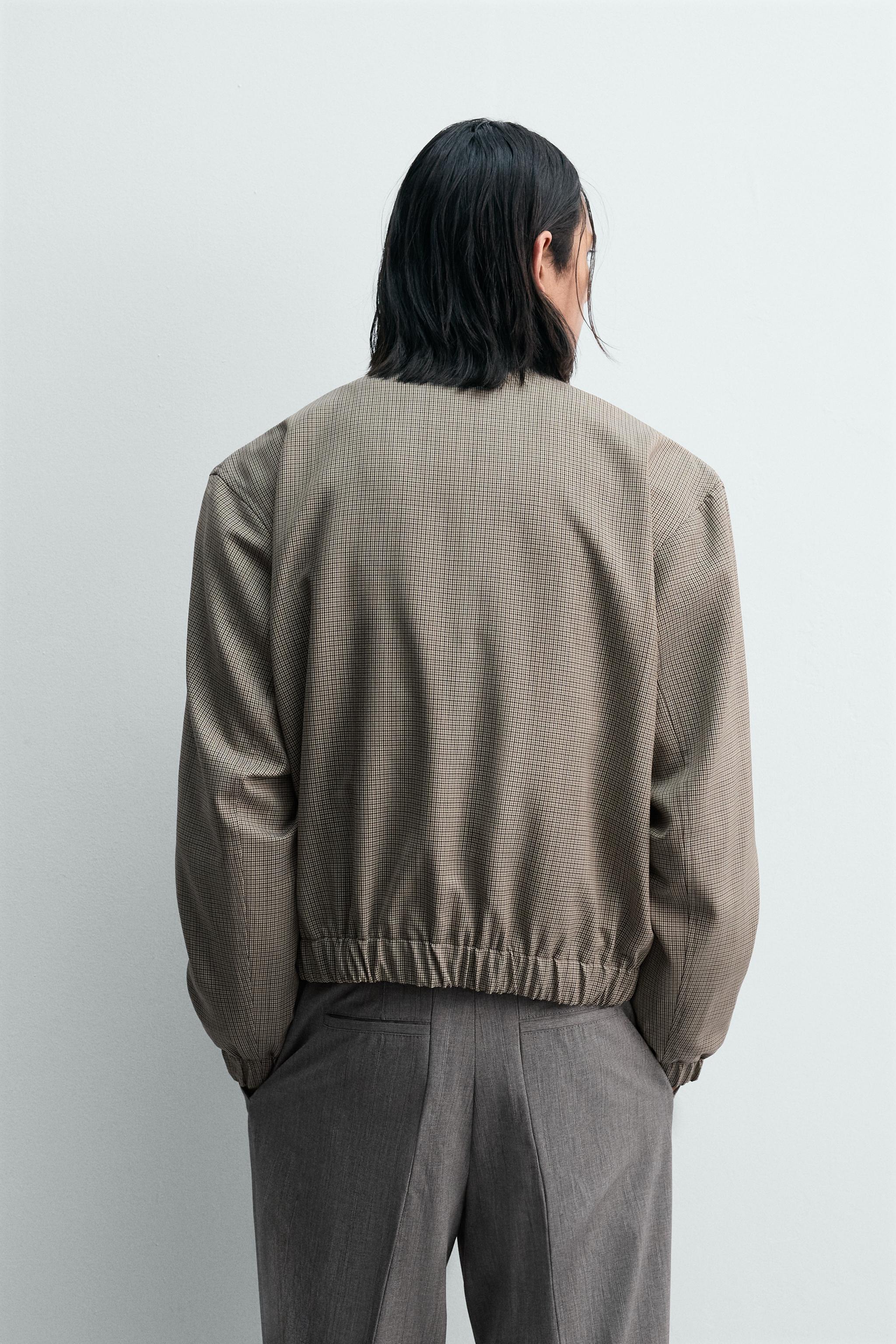 HOUNDSTOOTH RELAXED FIT JACKET